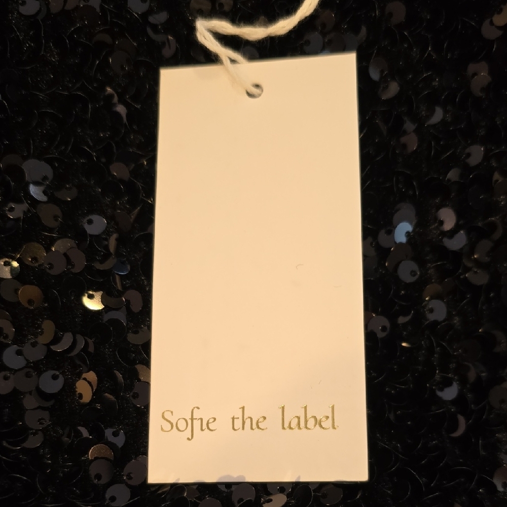 Black Sequin Cutout Mini Dress - Picture 10 of 14